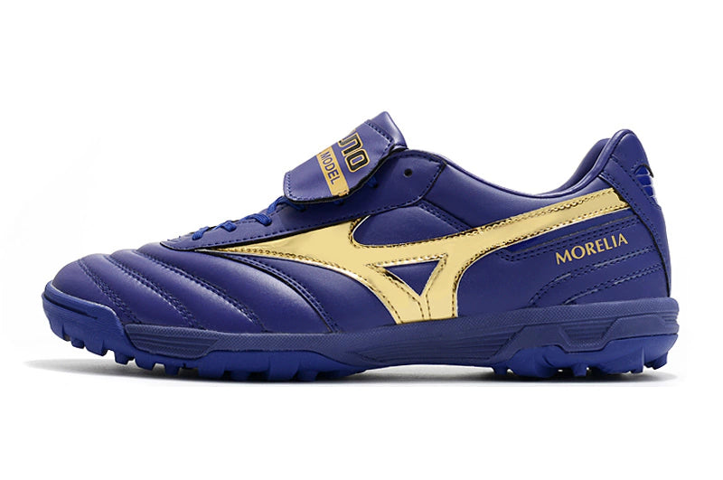 Chuteira Mizuno Morelia Neo 2 Society - Roxo/Dourado