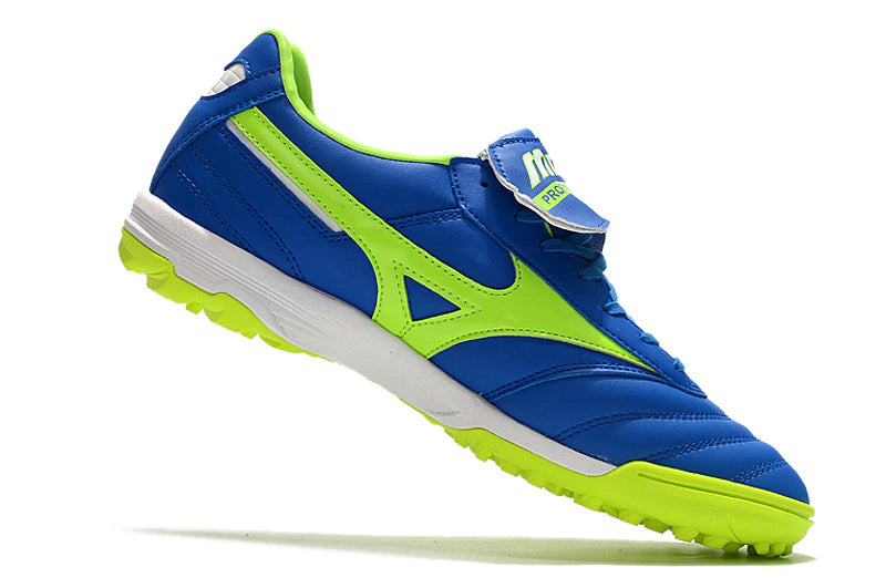 Chuteira Mizuno Morelia Neo 2 Society - Azul/Verde