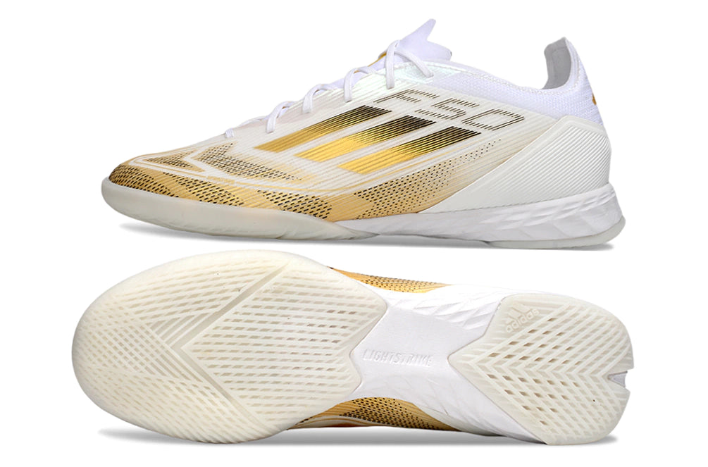 Chuteira Adidas X F50 Futsal - Branco/Amarelo