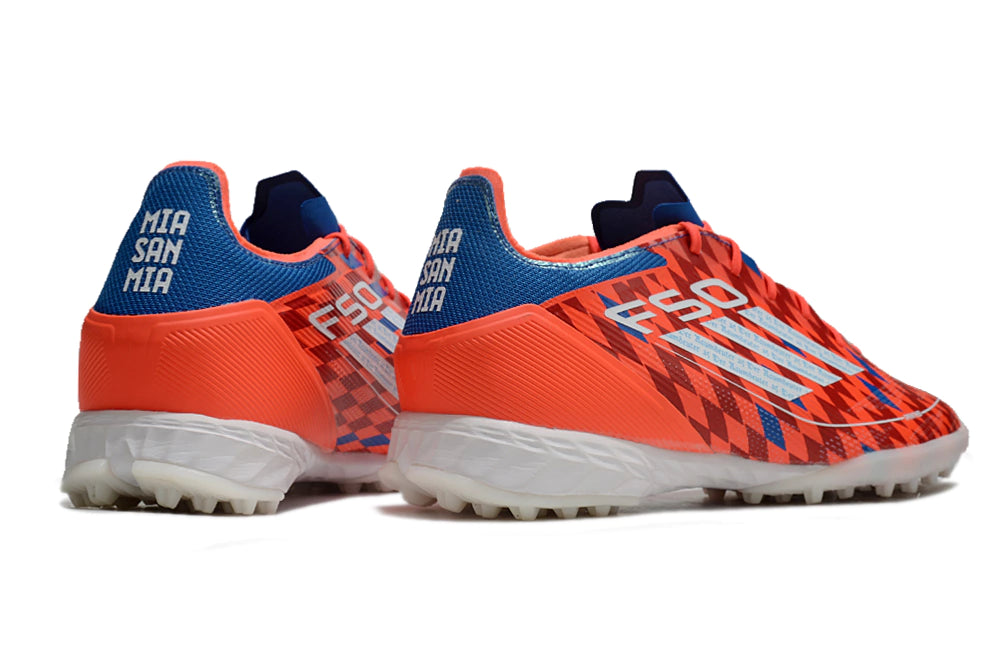 Chuteira Adidas X F50 Pro Society - Laranja/Vermelho/Azul