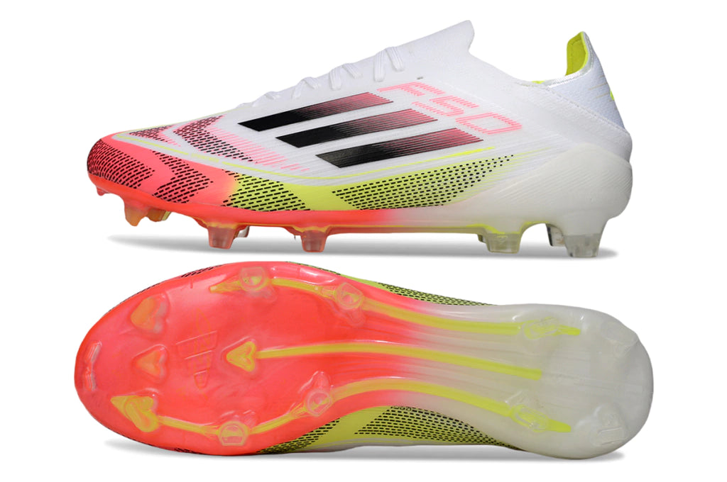 Chuteira Adidas F50 X Campo - Branco/Amarelo