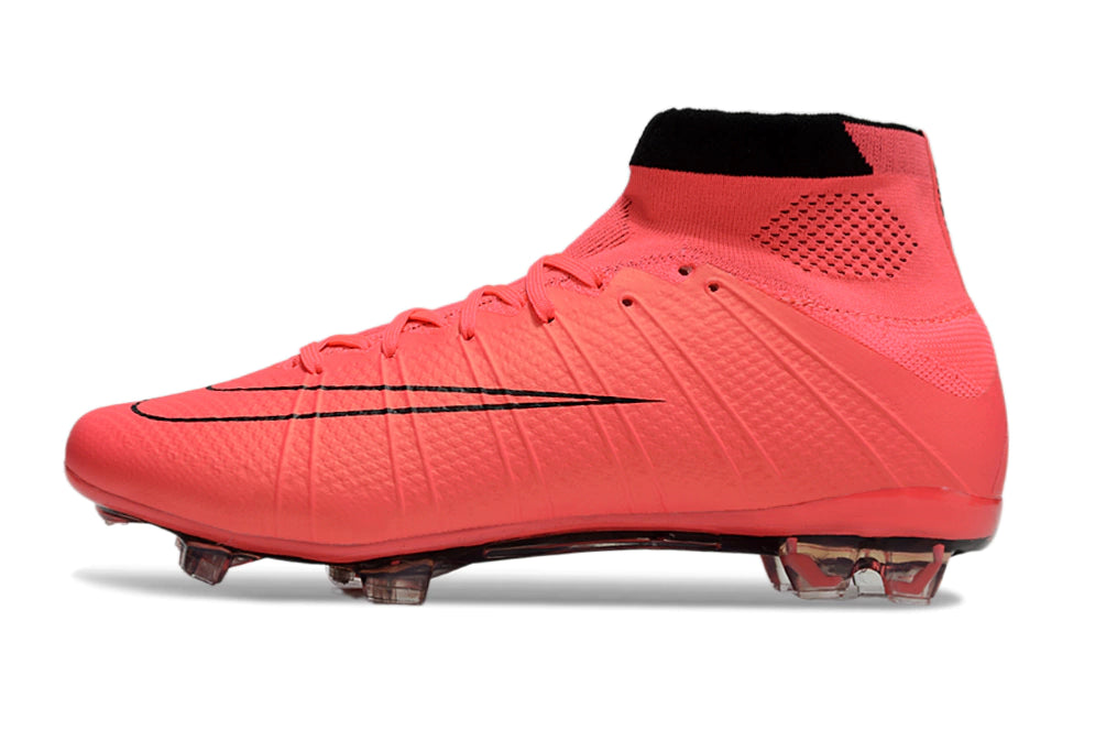 Chuteira Nike Mercurial Superfly 4 Elite Campo - Laranja/Preto