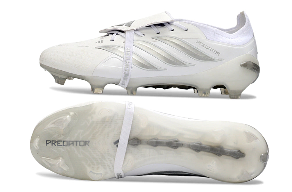 Chuteira Adidas Predator Tongue 26 Elite FG - Branco