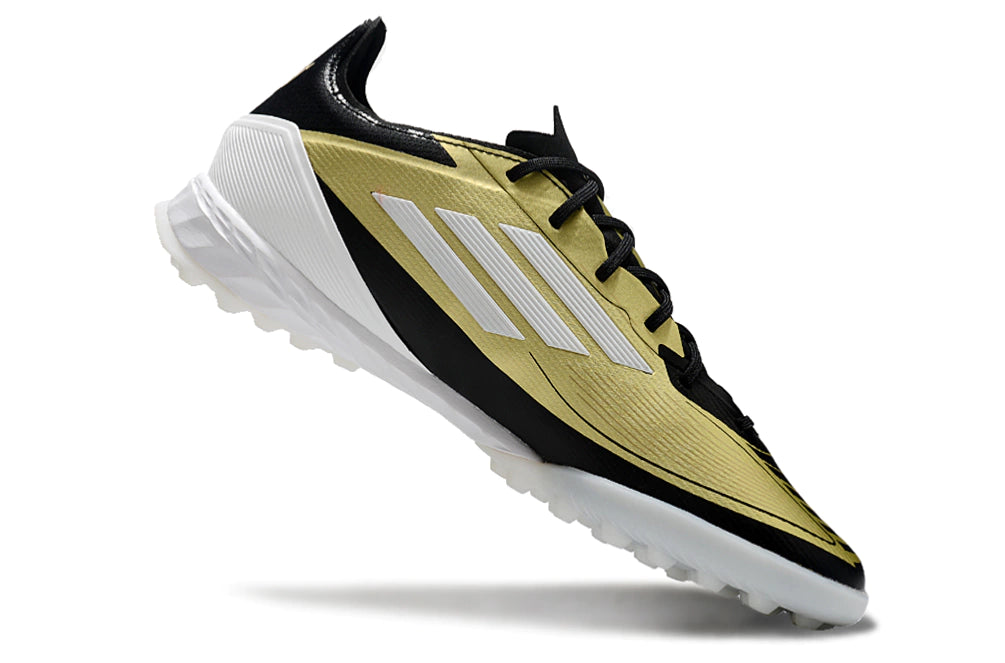 Chuteira Adidas X F50 Pro Society - Preto/Branco/Dourado
