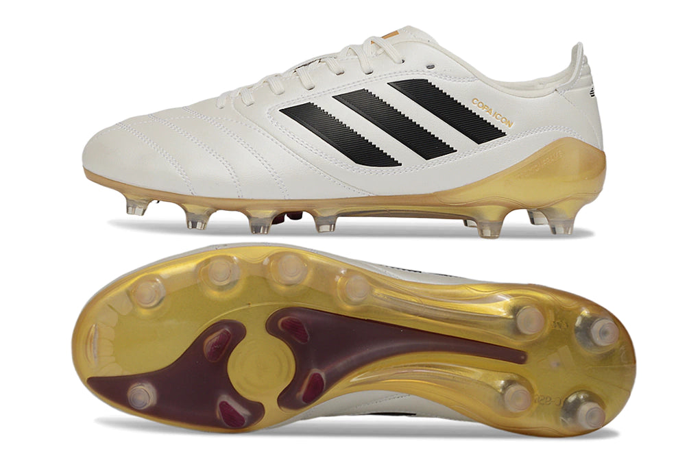 Chuteira Adidas Copa Icon 2 FG - Branco/Dourado