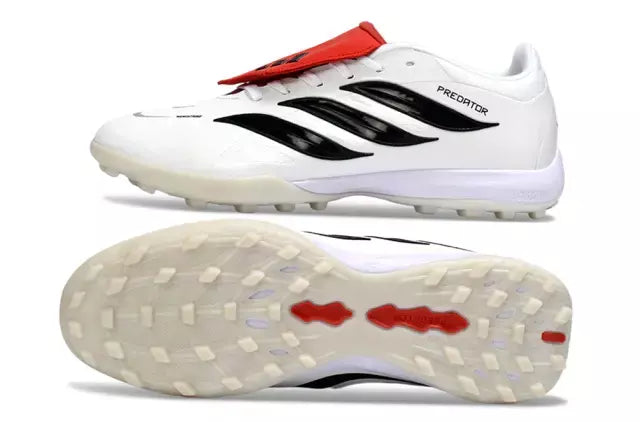 Chuteira Adidas Predator Tongue 26 Society - Branco/Vermelho
