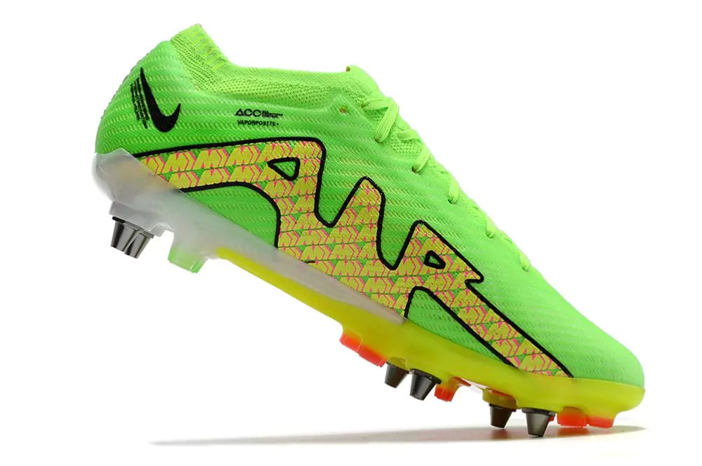 Chuteira Nike Air Zoom Mercurial Vapor 15 Elite SG - Verde/Amarelo