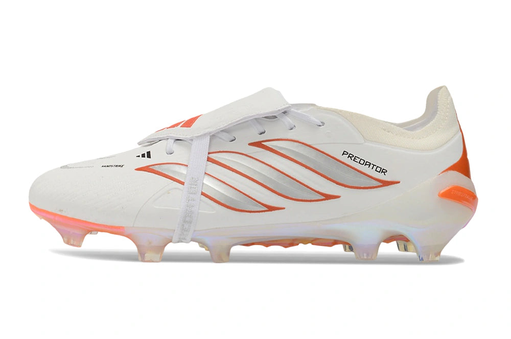 Chuteira Adidas Predator Tongue 26 Elite FG - Branco