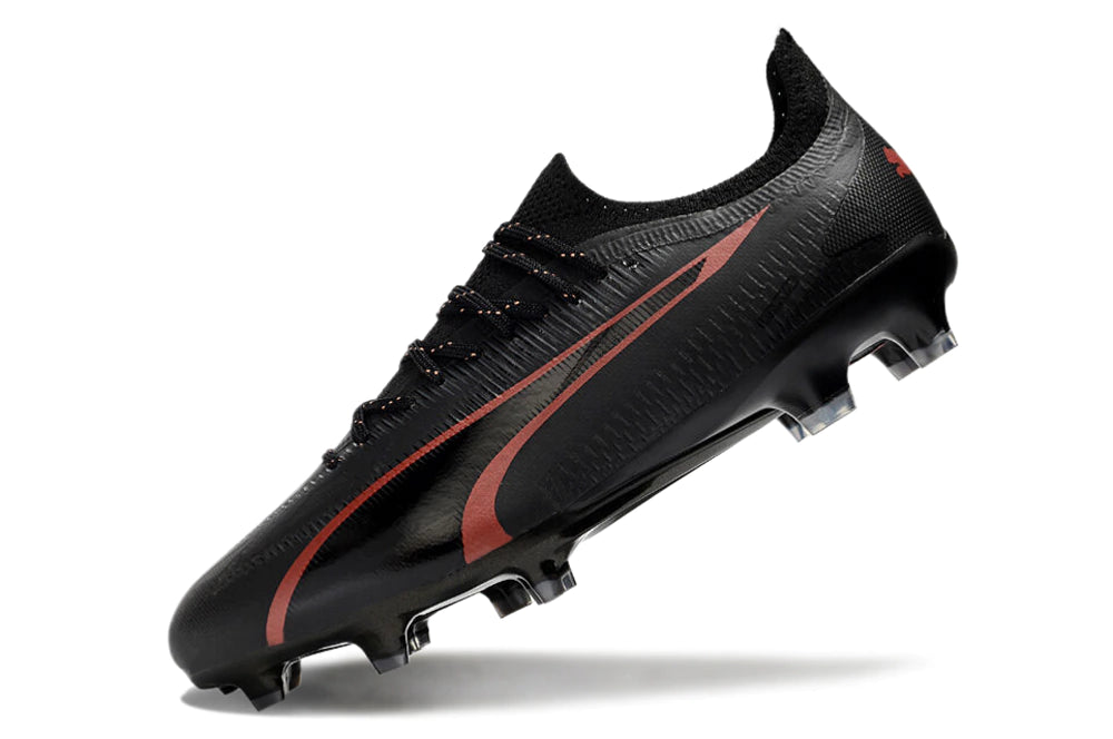 Chuteira Puma Ultra 5 Campo FG - Preto/Vermelho