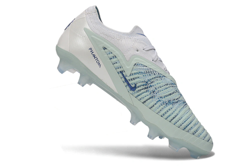 Chuteira Campo NIKE Phantom 6 Elite FG - Azul/Branco