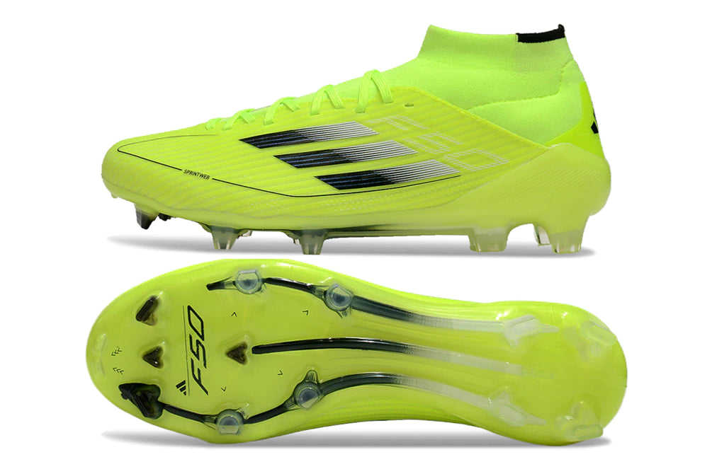 Chuteira Adidas F50 Elite Mid Campo - Verde/Preto