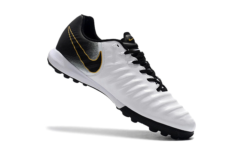 Chuteira Nike Tiempo 7 Finale Society TF - Branco/Preto