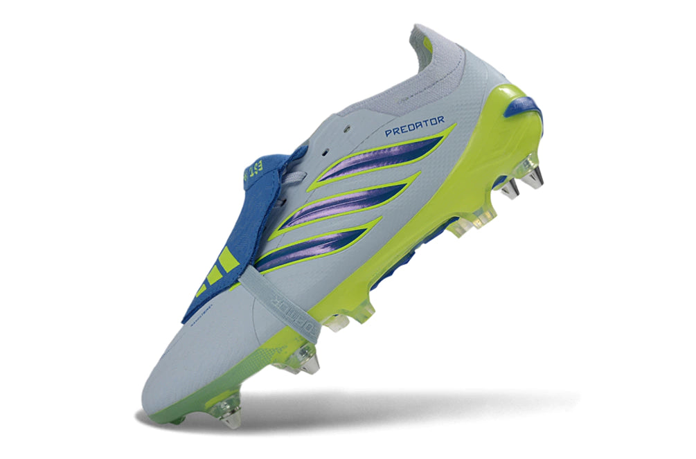 Chuteira Adidas Predator Tongue 26 Elite SG "ice gold precision"