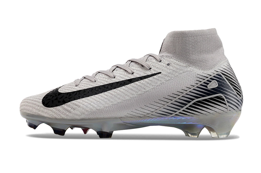 Chuteira Nike Mercurial Superfly 10 Elite Campo - Cinza/Preto/Azul