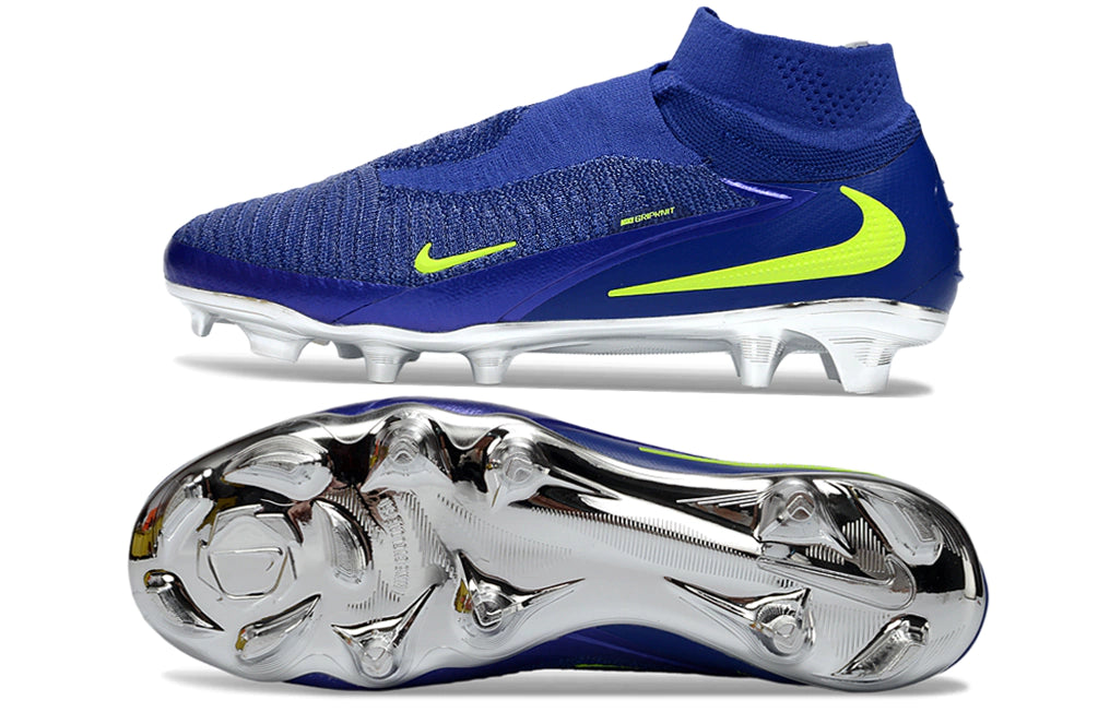 Chuteira Nike Phantom 6 Elite Botinha Campo - Azul