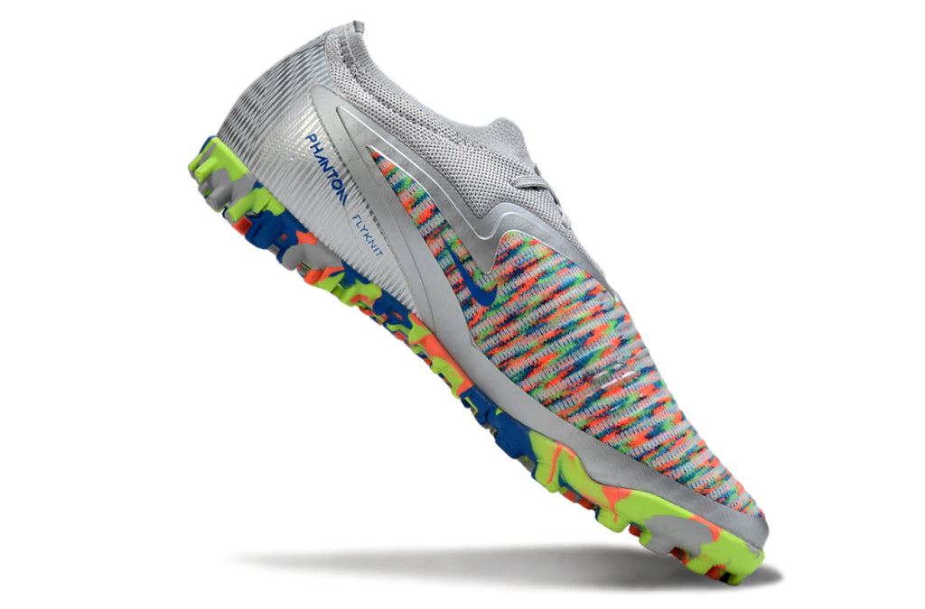 Chuteira Nike Phantom ReactX 6 Pro Society TF - Prata