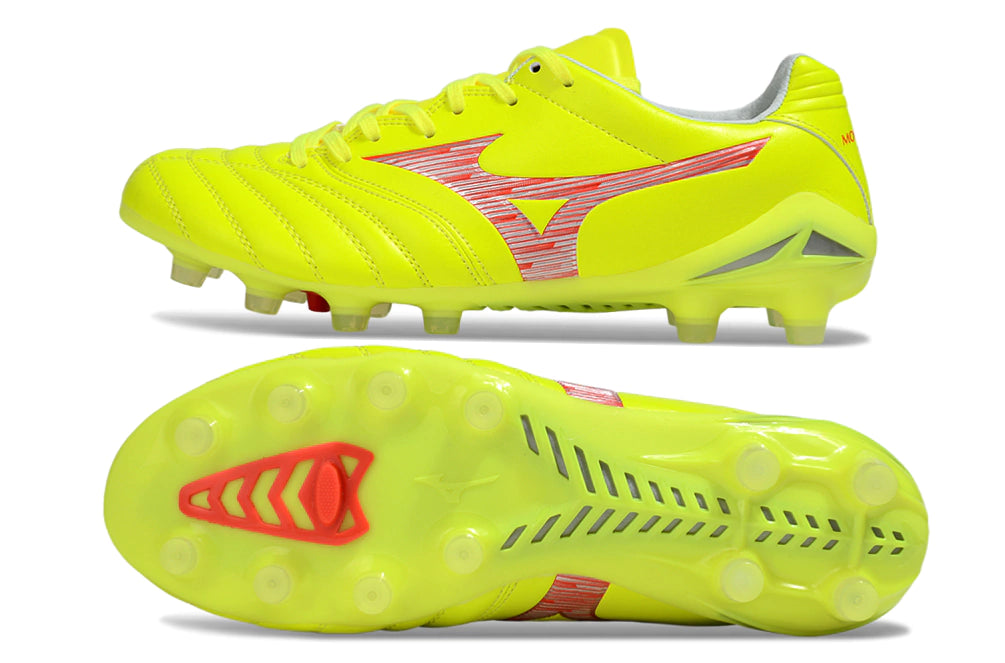 Chuteira Mizuno Morelia Neo 4 Campo - Amarelo