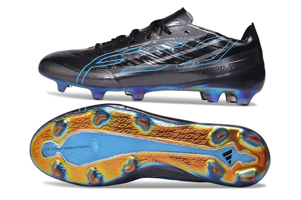 Chuteira Adidas F50 Hyperfast.1 Evo FG "Black Pack"