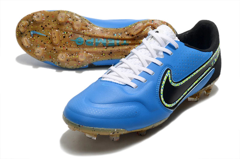 Chuteira Nike Tiempo Legend 9 Elite FG - Preto/Azul