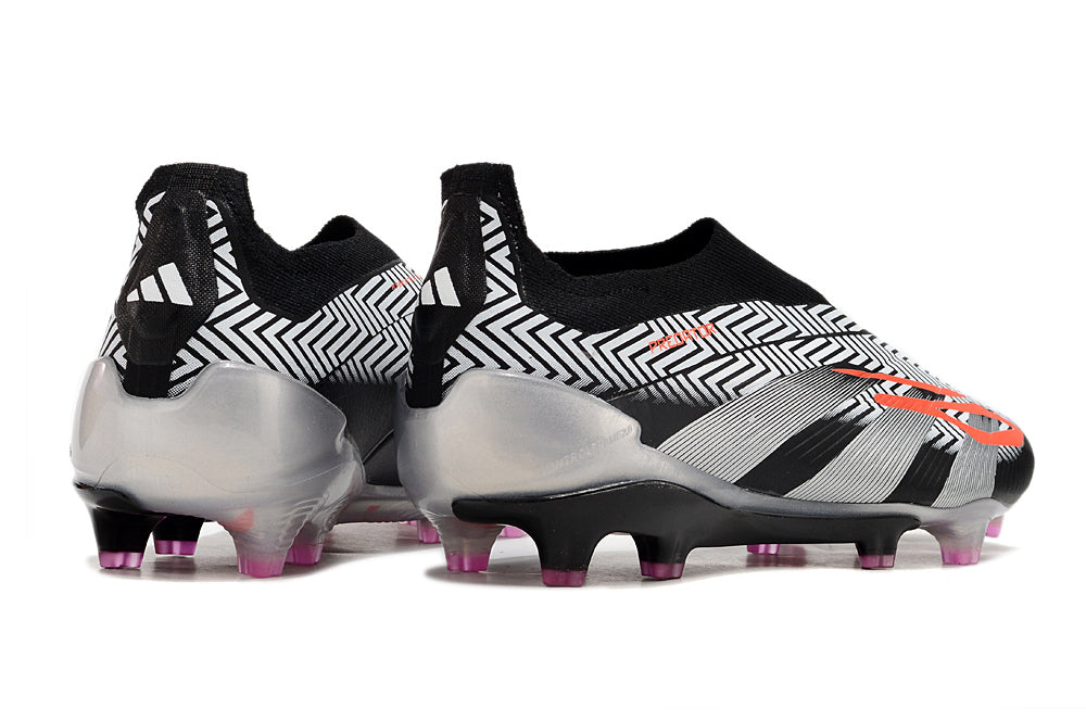 Chuteira Adidas Predstrike Elite Laceless Campo - Cinza/Preto