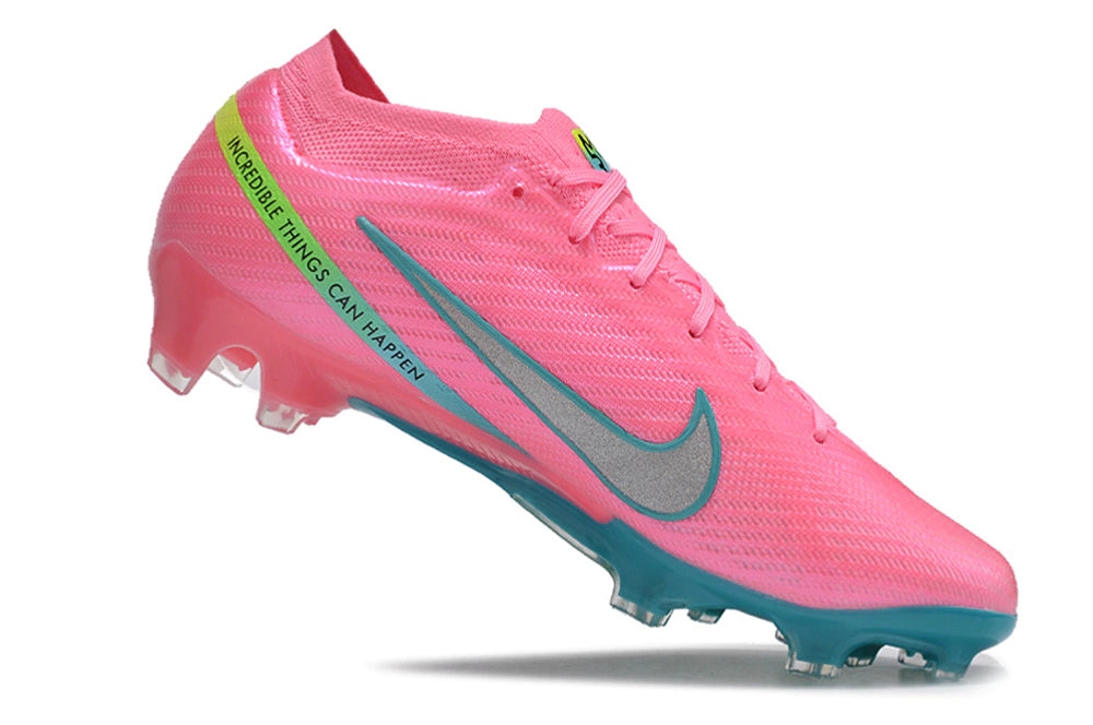 Chuteira Nike Air Zoom Mercurial Vapor 15 Elite FG - Rosa/Azul