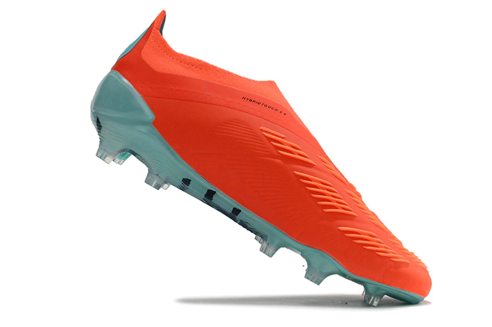 Chuteira Adidas Predstrike Elite Laceless Campo - Laranja/Branco
