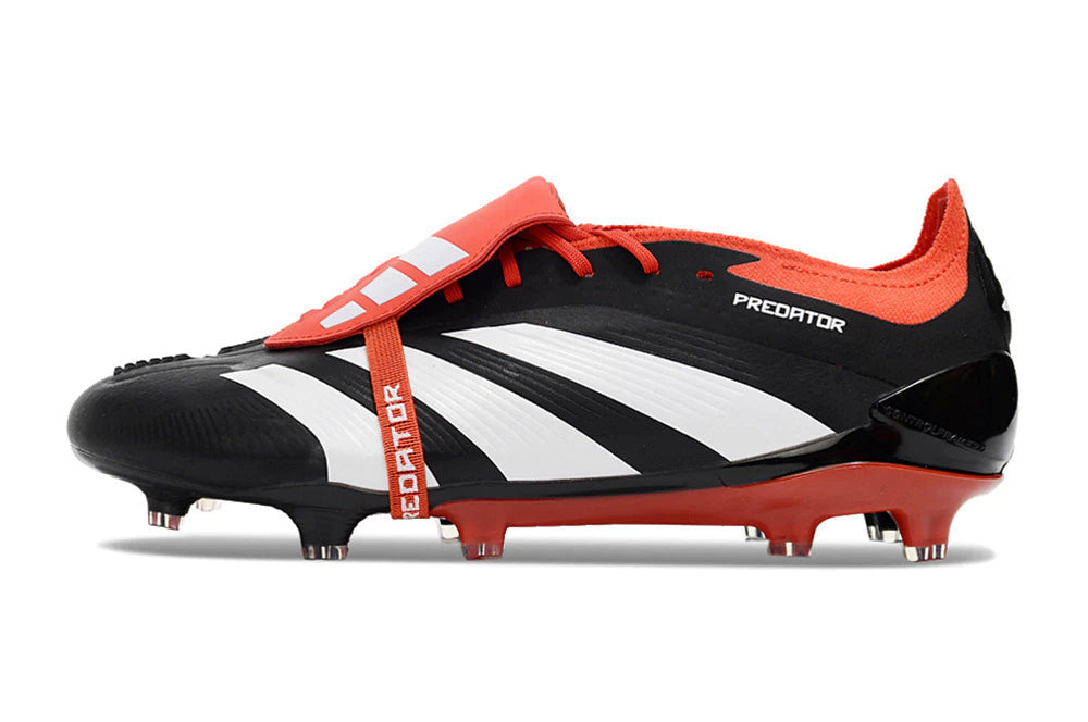 Chuteira Adidas Predstrike Elite Campo - Preto/Vermelho