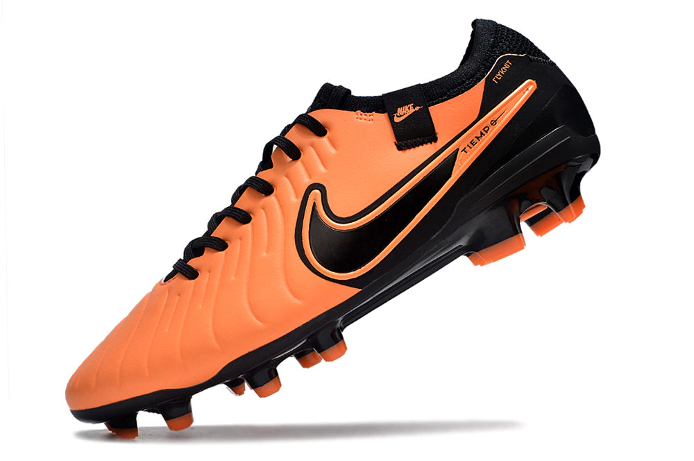 Chuteira Nike Tiempo Legend 10 Elite FG - Laranja/Preto