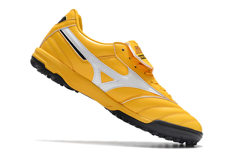 Chuteira Mizuno Morelia Neo 2 Society - Amarelo/Branco