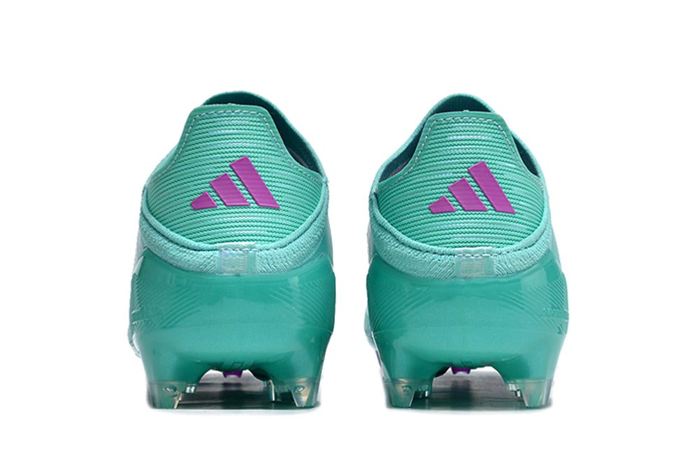 Chuteira Adidas F50 X Campo - Azul/Rosa