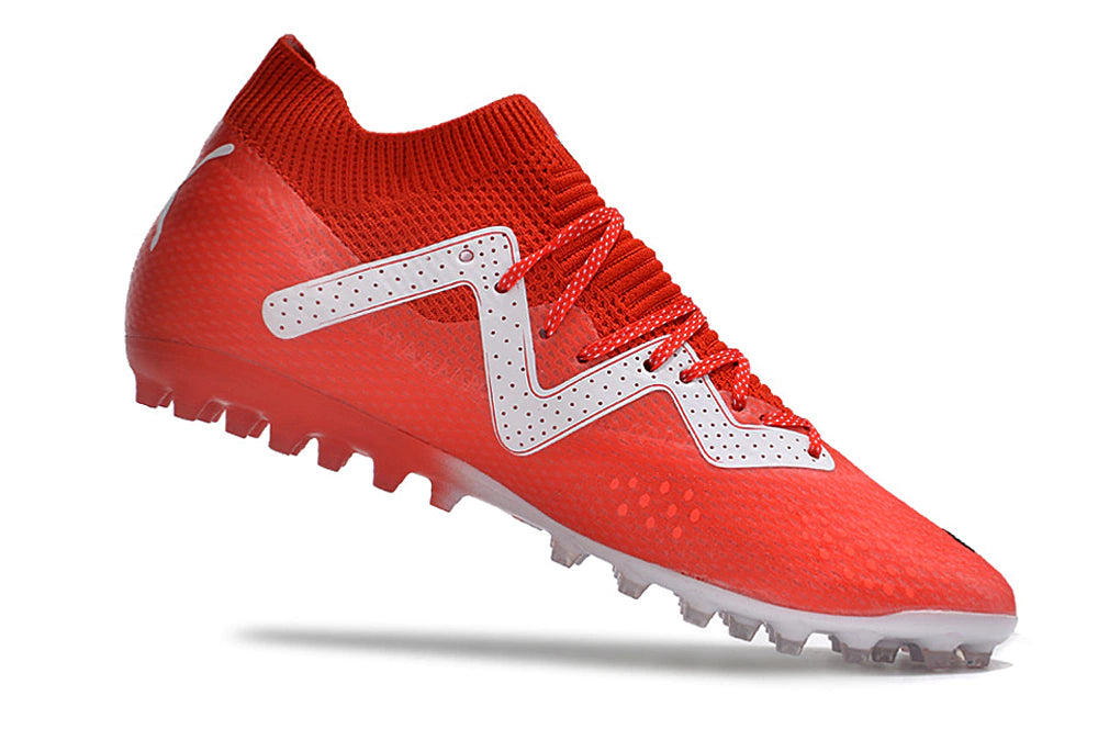 Chuteira Puma Future Ultimate MG - Vermelho/Branco