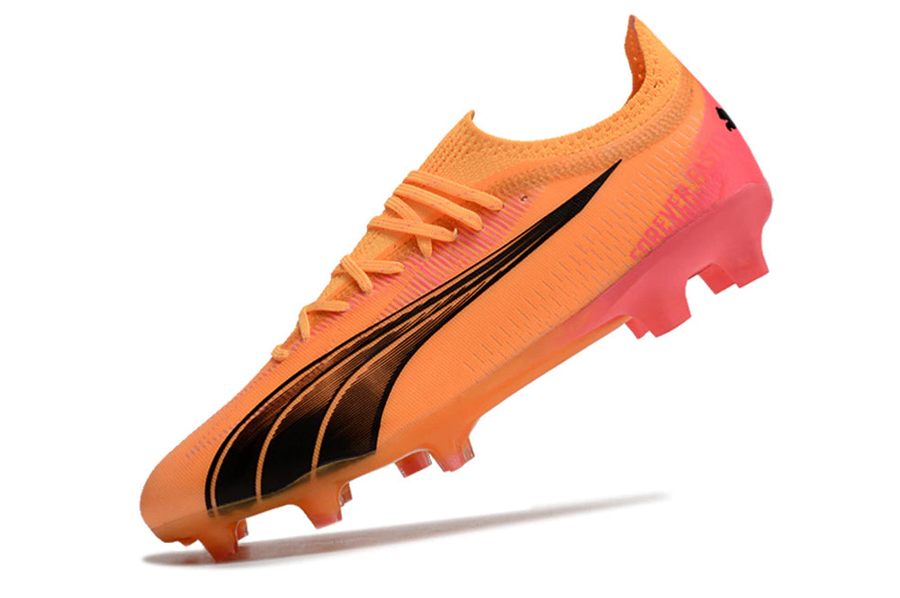 Chuteira Puma Ultra Ultimate Campo FG - Laranja/Preto