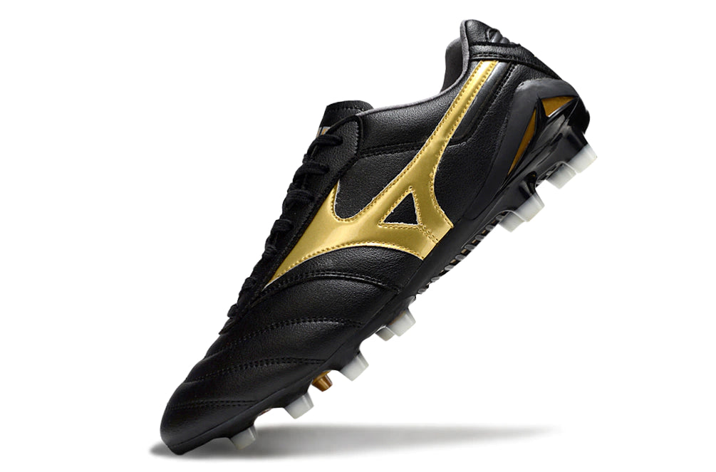 Chuteira Mizuno Morelia Neo Campo - Preto/Dourado
