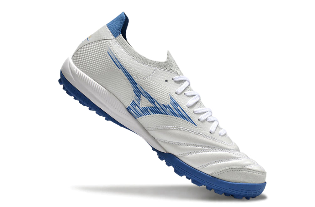 Chuteira Miuzno Morelia Neo Sala β Society - Branco/Azul
