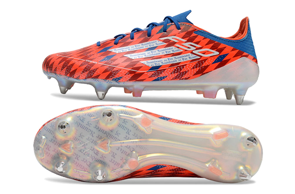 Chuteira Adidas F50 X Campo SG - Vermelho/Branco/Azul