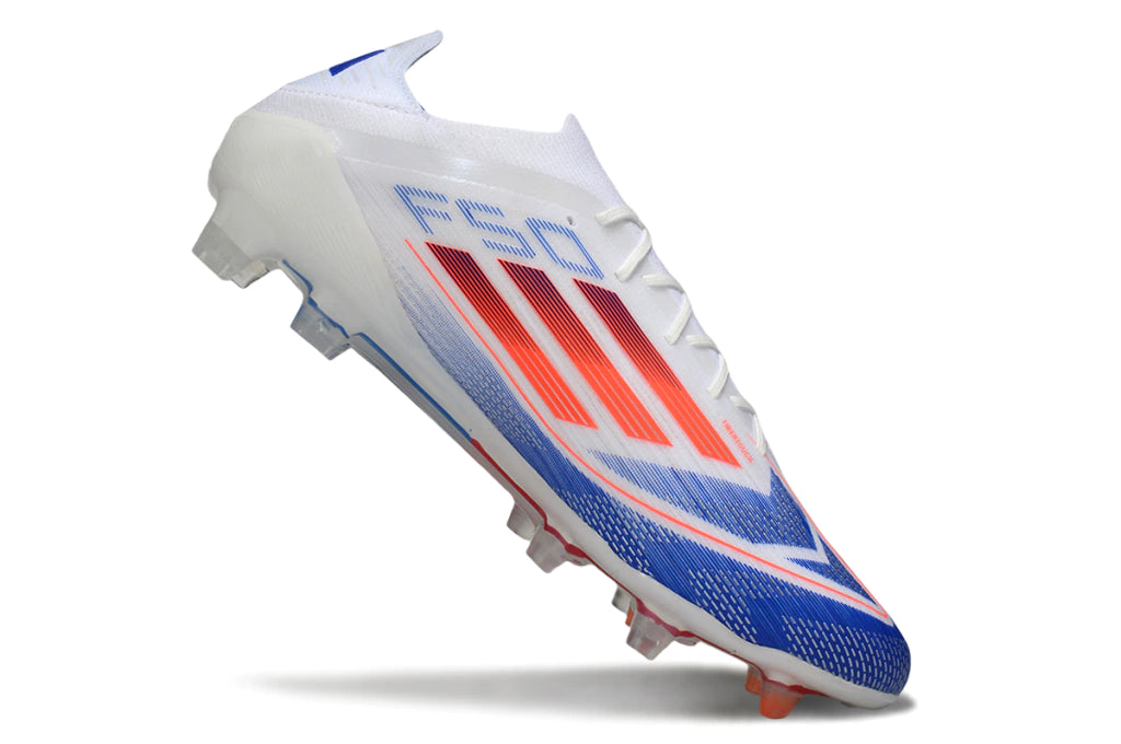 Chuteira Adidas F50+.1 Elite FG - Branco/Azul