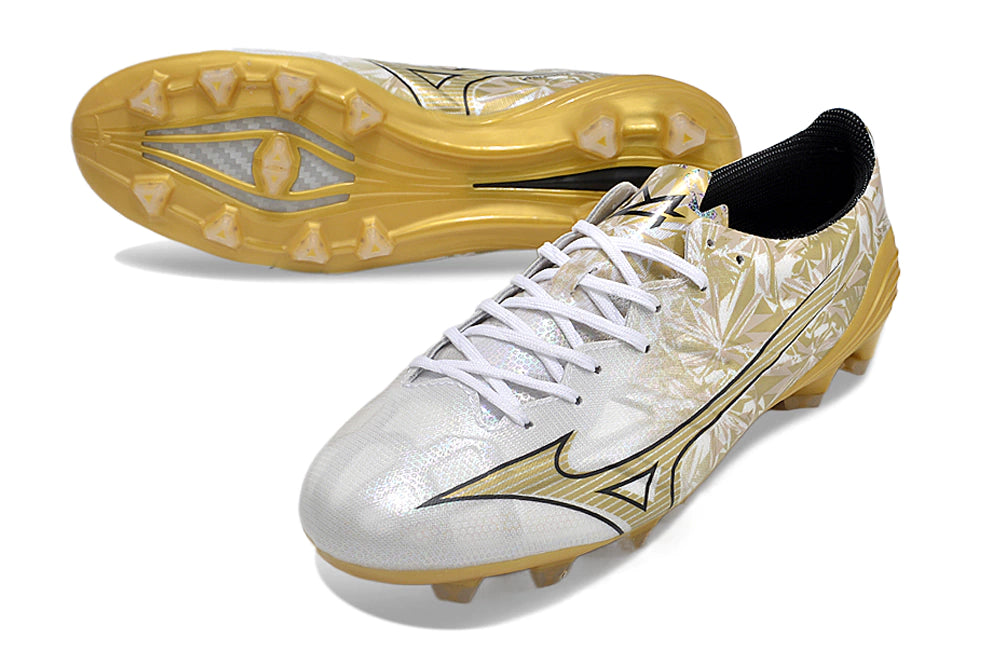 Chuteira Mizuno Alpha Japan FG - Dourado