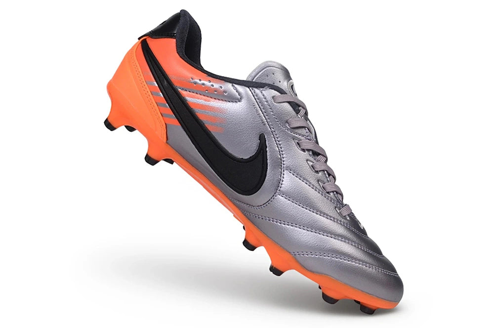 Chuteira Nike Tiempo Ligera Pro FG - Prata