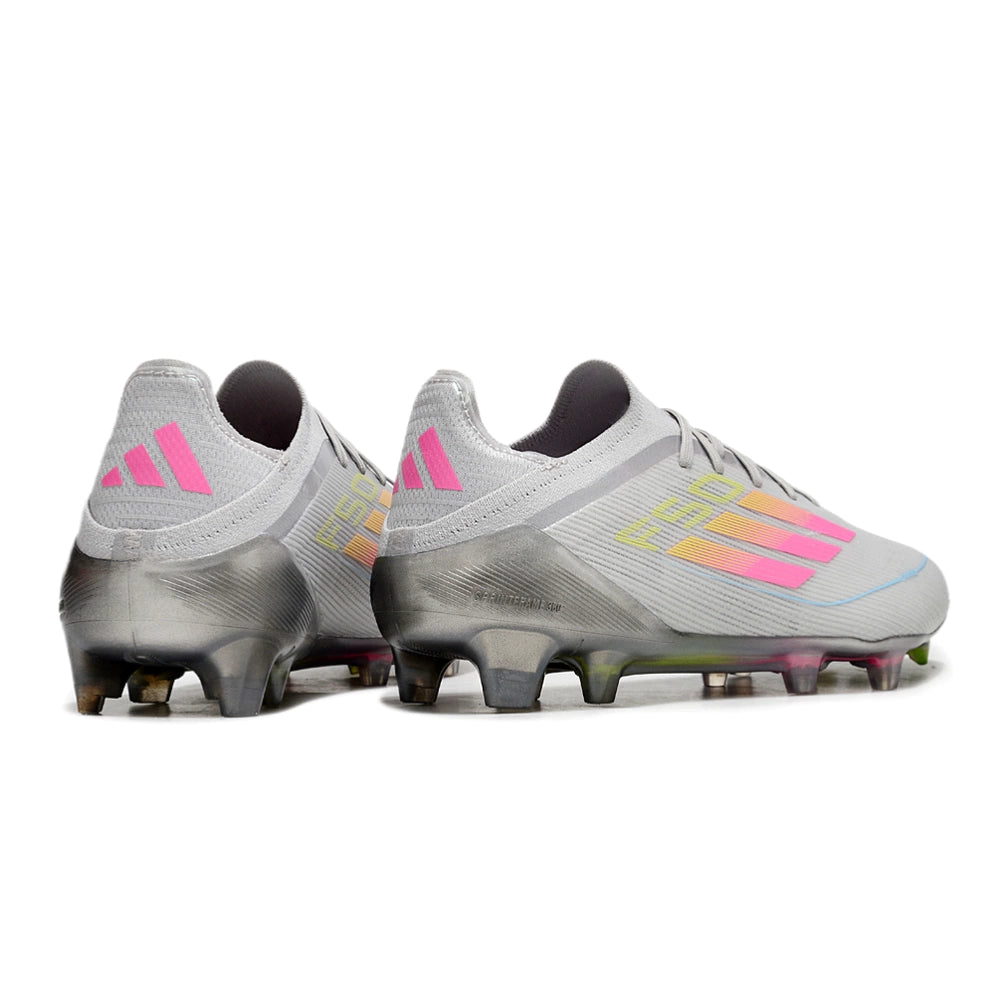 Chuteira Adidas F50 X Campo - Cinza/Rosa