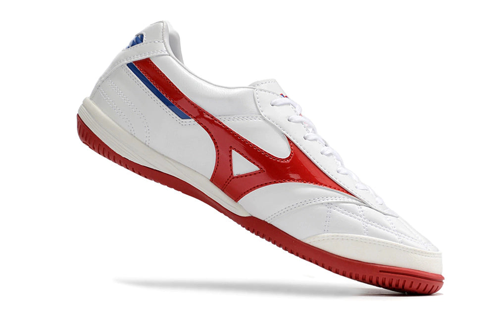 Chuteira Mizuno Morelia Sala Futsal - Branco/Vermelho