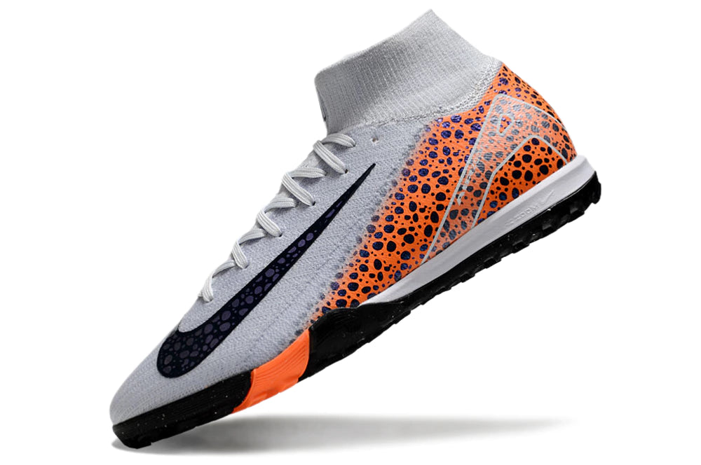 Chuteira Nike Mercurial Superfly 10 Elite Society - Branco/Preto/Laranja