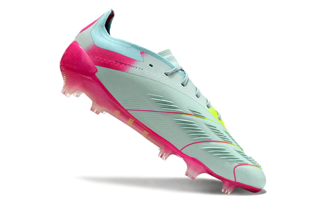 Chuteira Adidas Predator Elite Campo FG - Azul/Rosa
