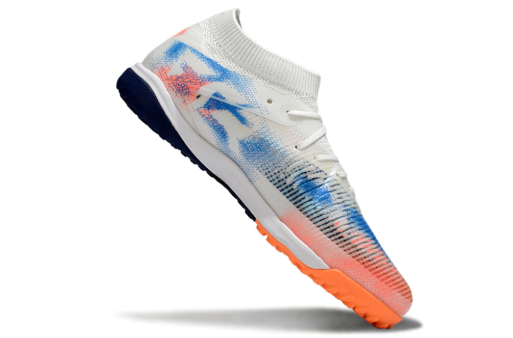 Chuteira Puma Future 8 Match Society - Branco/Laranja