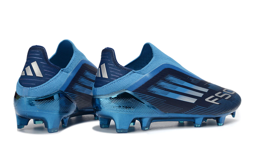 Chuteira Adidas F50 X Laceless Campo - Preto/Azul