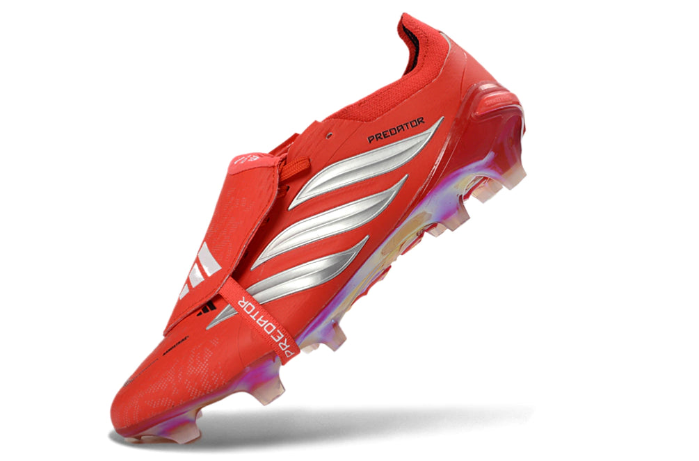 Chuteira Adidas Predator Tongue 26 Elite FG - Vermelho
