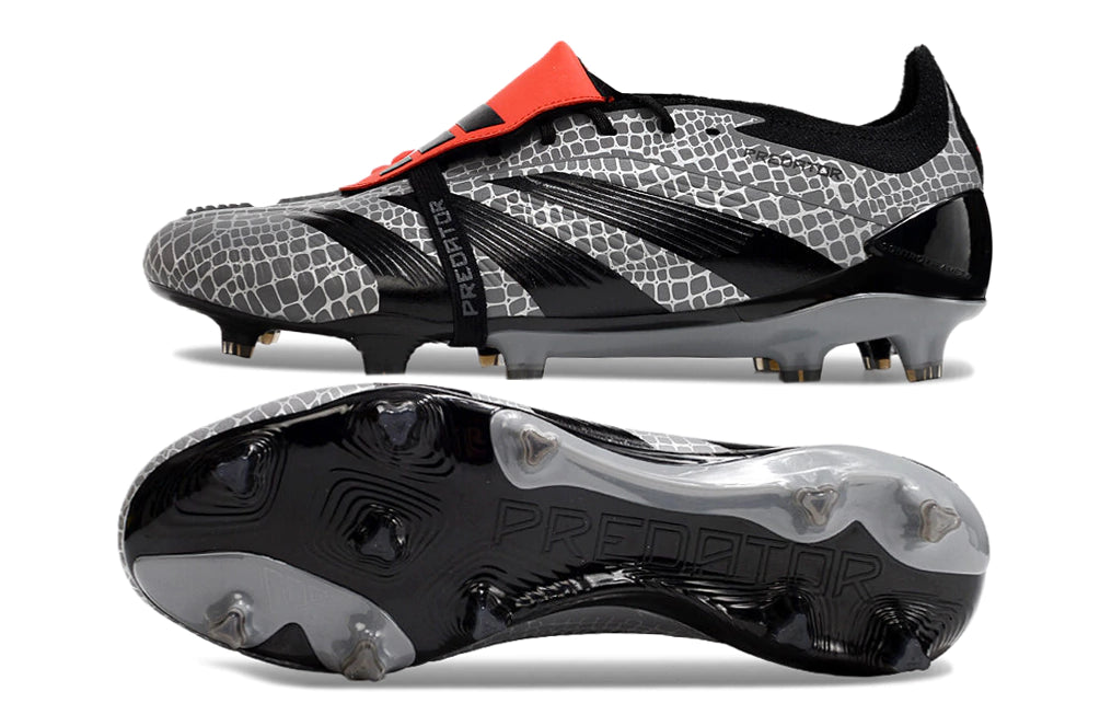 Chuteira Adidas Predstrike Elite Campo - Cinza/Preto