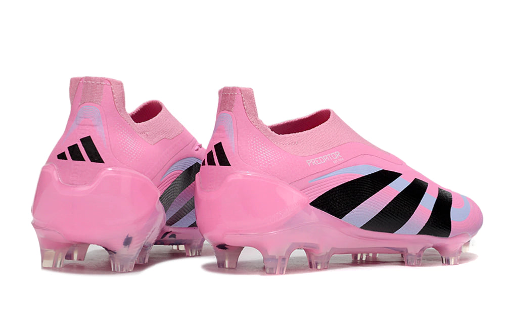 Chuteira Adidas Predator Elite 25 Laceless Campo - Rosa/Preto