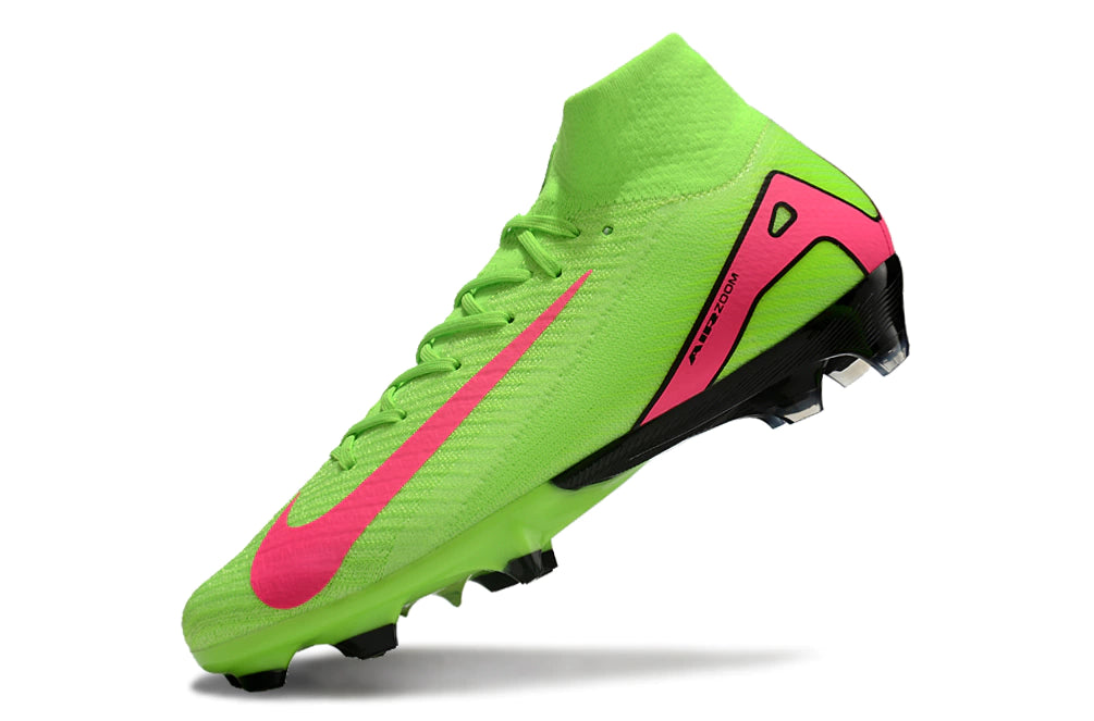Chuteira Nike Mercurial Superfly 10 Elite Campo - Verde/Preto/Rosa