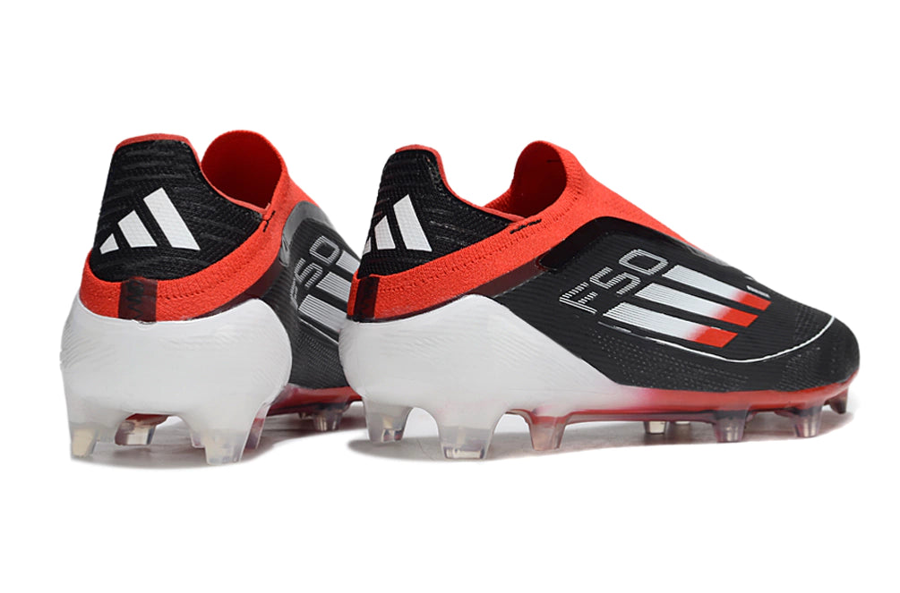 Chuteira Adidas F50 X Laceless Campo - Preto/Vermelho