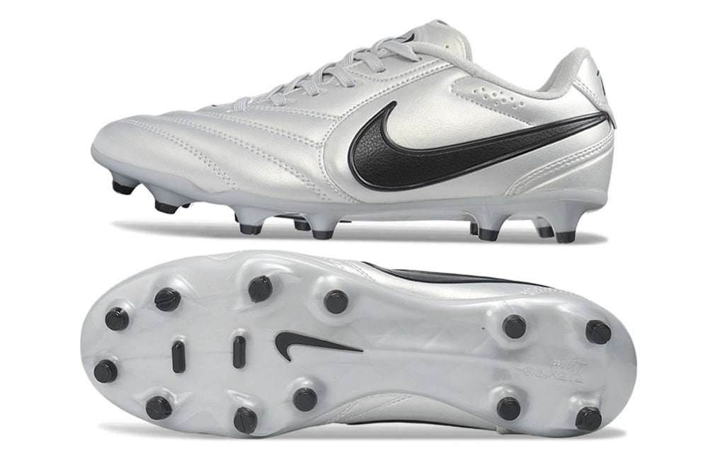 Chuteira Nike Tiempo Ligera Pro FG - Prata